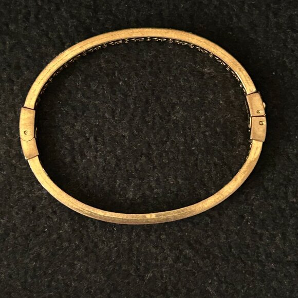 Fossil Rose Gold Floral Pattern Bangle - Picture 5 of 6